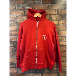 Vintage Inland Kenworth Red Full Zip Hoodie Talon Zipper Mens Large